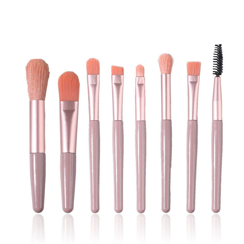 Wholesale Portable Mini Version 8-piece Macaron Color Makeup Brush Set ACC-MB-LLS008