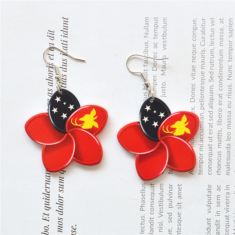 Wholesale Forest Flower Earrings Creative Acrylic Earrings ACC-ES-XN017