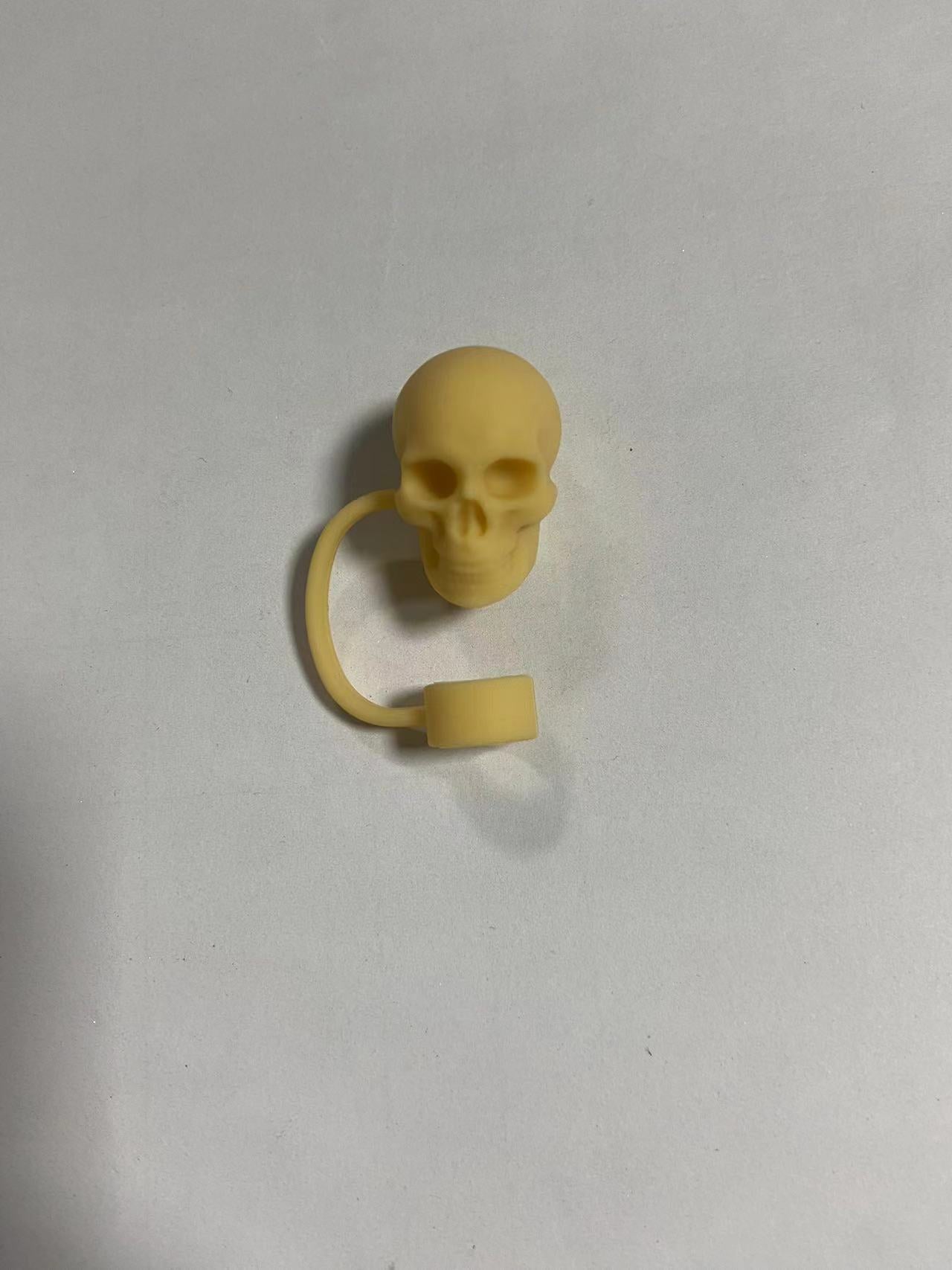 Wholesale  Skull Bat 10mm PVC Soft Straw Tube Cap