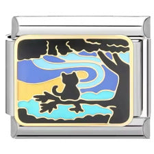 Wholesale Italian Charm Bracelet 9mm DIY Splicing Creative Pattern Stainless Steel Composable Bracelet