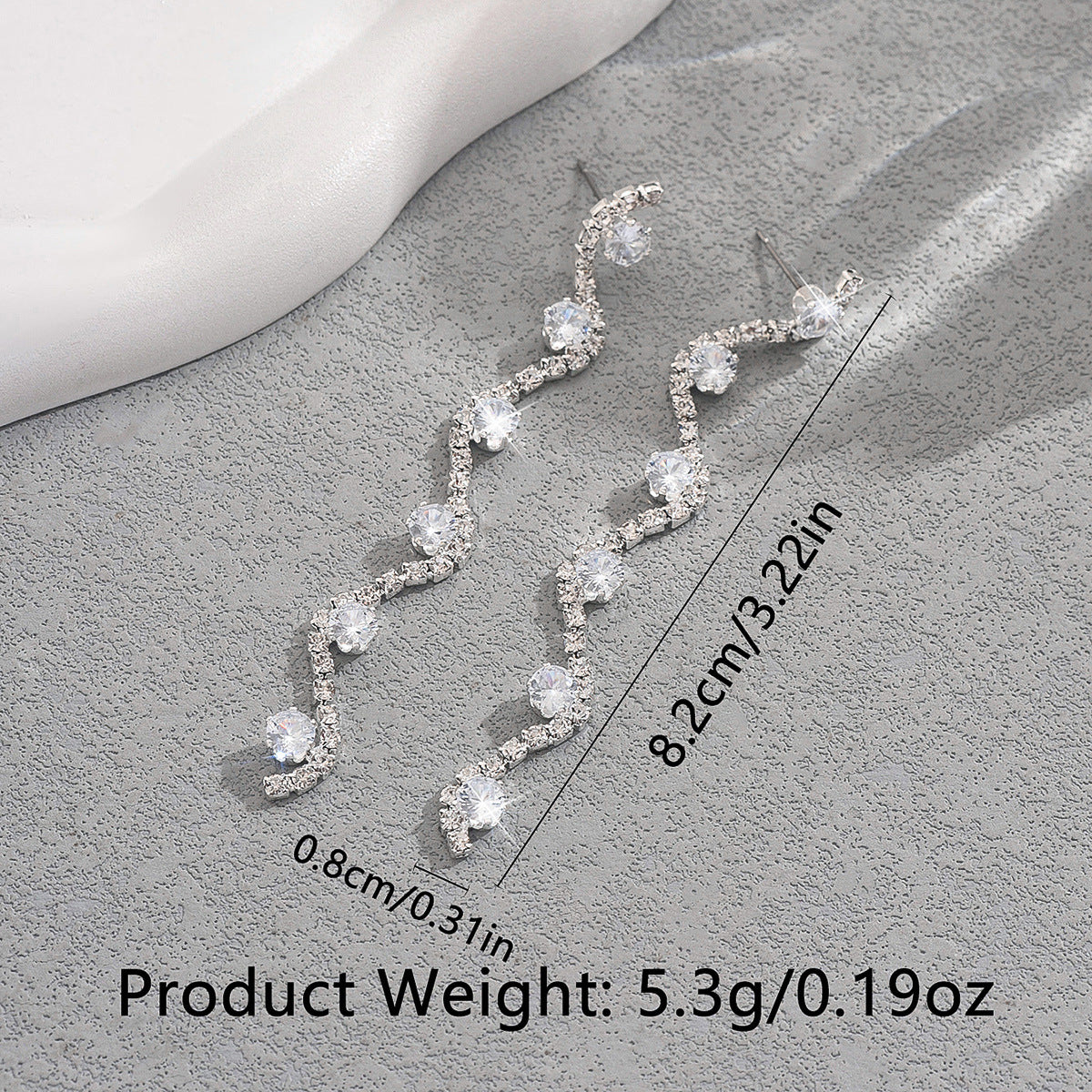 Wholesale  zircon crystal earrings rhinestone earrings