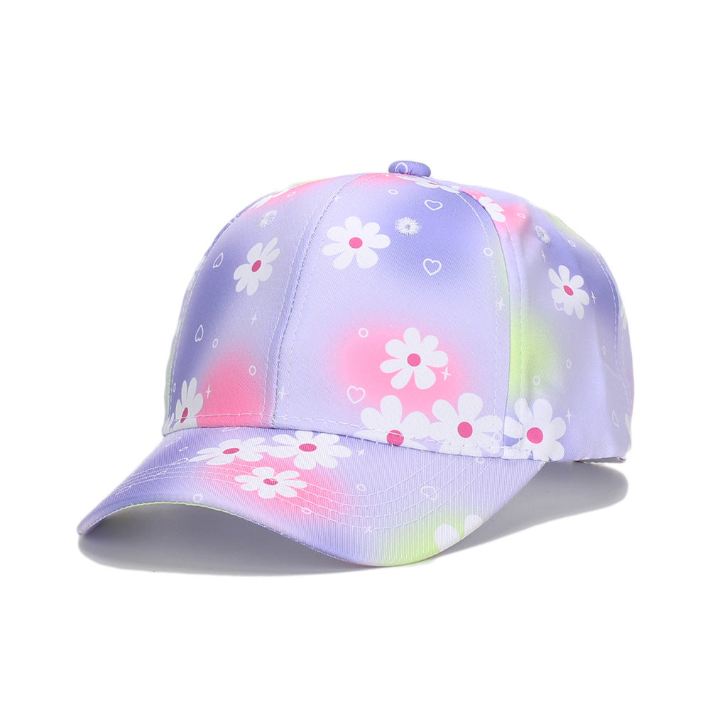 Wholesale Children's Colorful Tie-dye Hats Breathable Baseball Caps Kids Hat ACC-KH-JingHong002