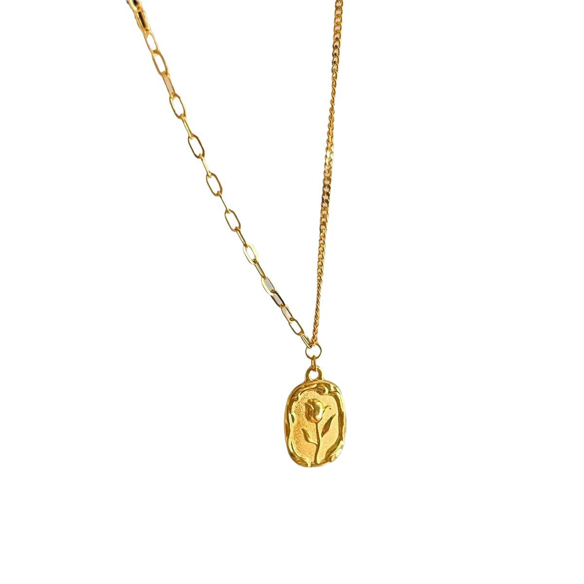 Wholesale Gold Tulip Necklace AB Clavicle Chain