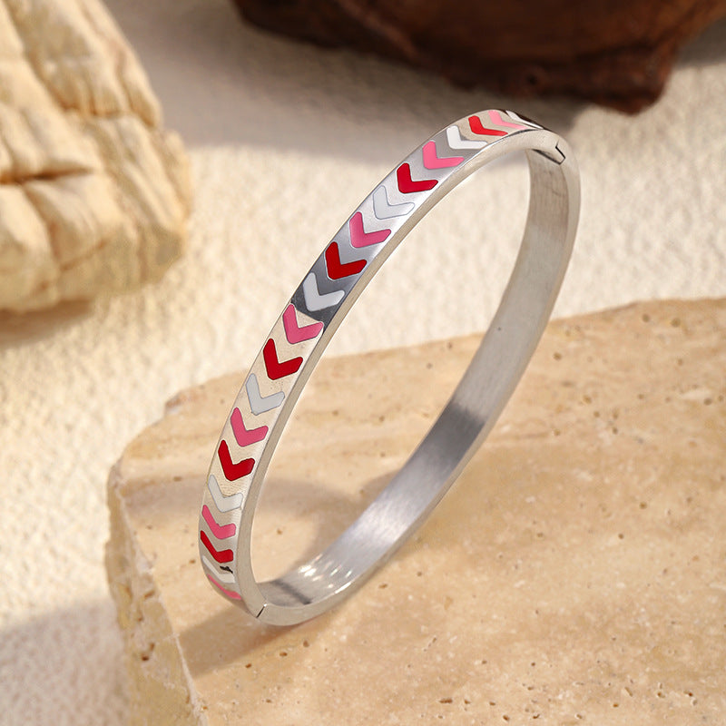 Wholesale electroplated stainless steel bracelet