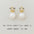 Wholesale Pearl Earrings  Silver Needle Copper Plated Gold Earrings