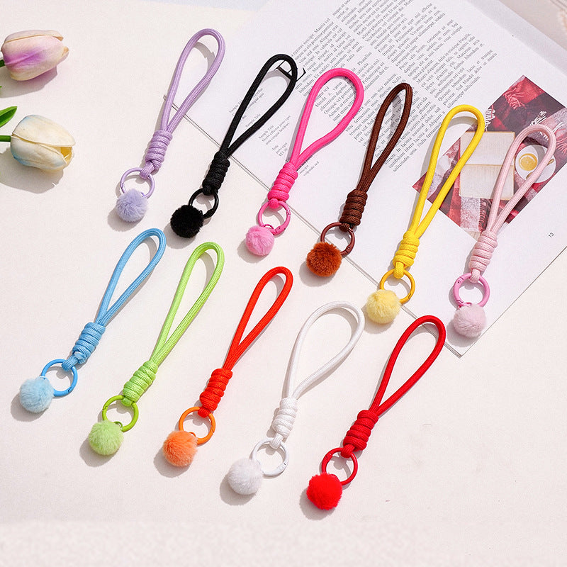Wholesale Cloth Woven Lanyard Colorful Minimalist Keychain Strap,  Everyday Use for Phone Water Bottle