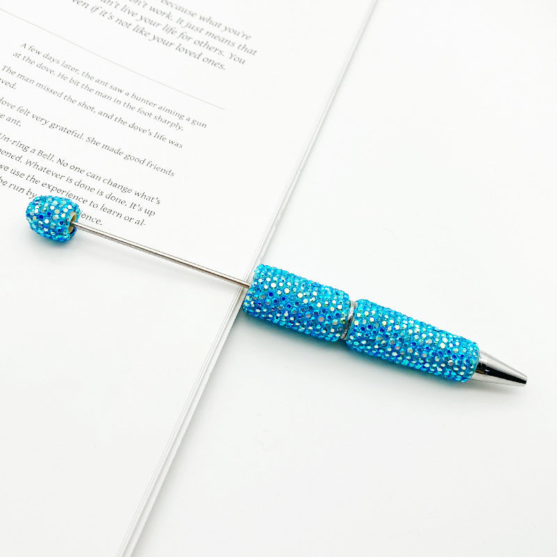 Wholesale DIY Plated Colorful Full Diamond Beadable Pen