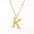 Wholesale  titanium steel diamond letter necklace English clavicle chain