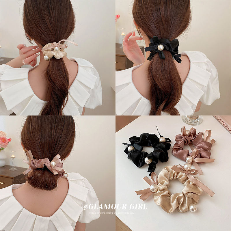 Wholesale Pearl Bow Hair Tie