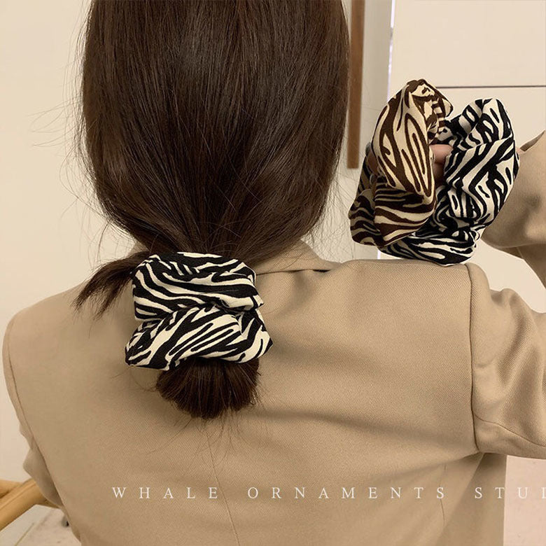 Wholesale Vintage Leopard Print Hair Scrunchies ACC-HS-Hanl006