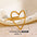Wholesale stainless steel heart open ring