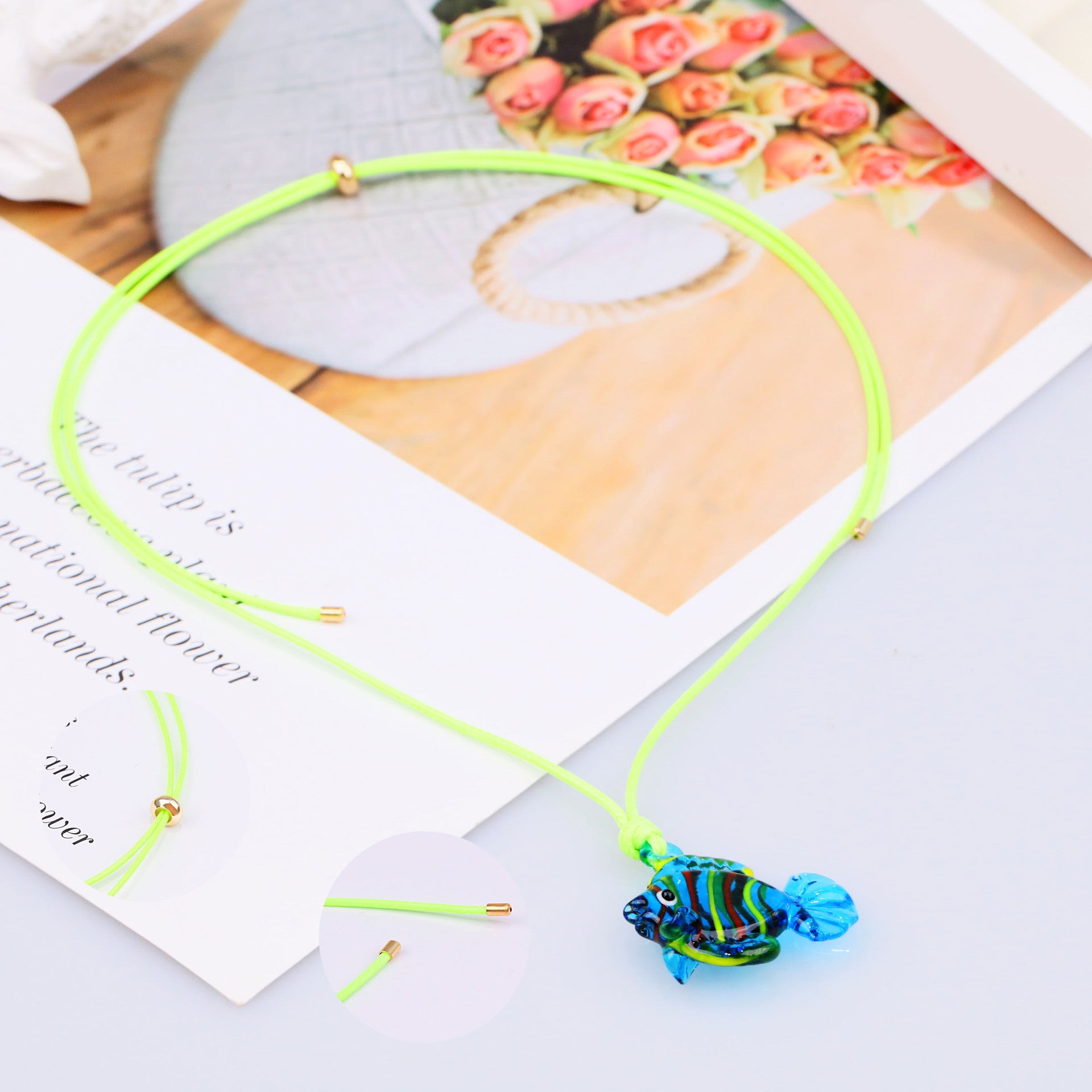 Wholesale  Tropical Fish Seahorse Walrus Dolphin Stretch Necklace