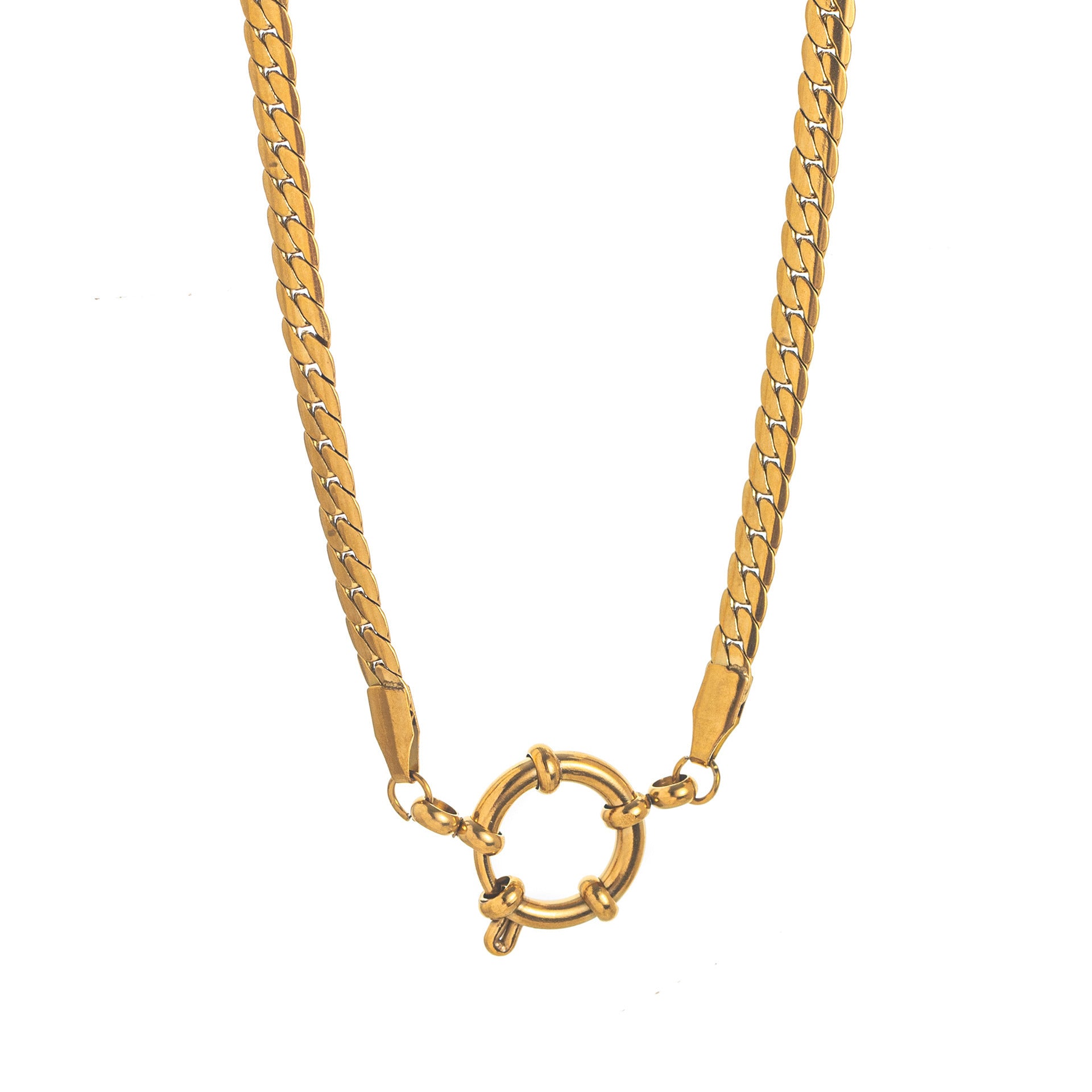 Wholesale Vacuum plating live mouth DIY personalized printing pendant necklace