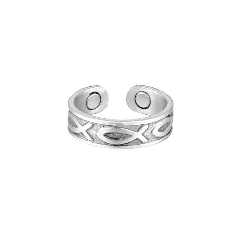 Wholesale  Double Magnet Ring Metal Glossy Creative Jewelry