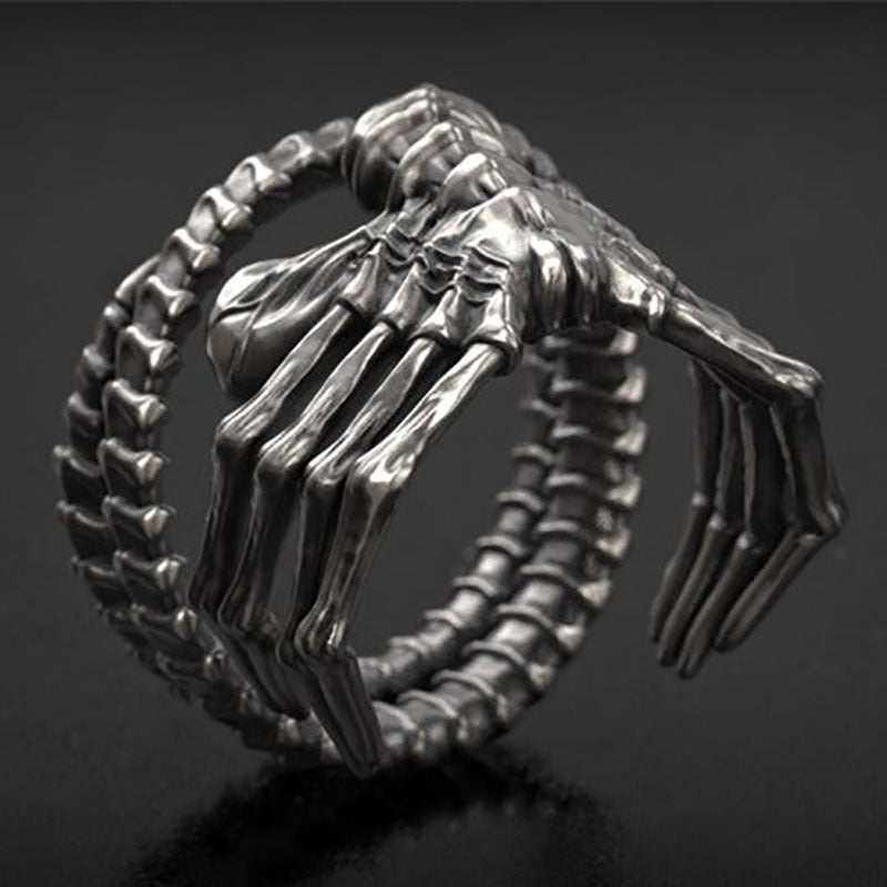 Wholesale Gothic Punk Motorcycle Style Domineering Skull Claw Ring Goth Theme ACC-RS-ChenRui003