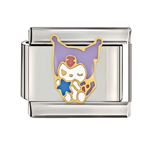 Wholesale Italian Charm Starter Bracelets DIY square Single Section Creative Stainless Steel Composable Bracelet