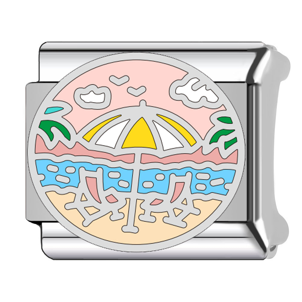 Wholesale  Italian Charm Bracelet 9mm DIY  Cartoon   Creative Stainless Steel Composable Bracelet