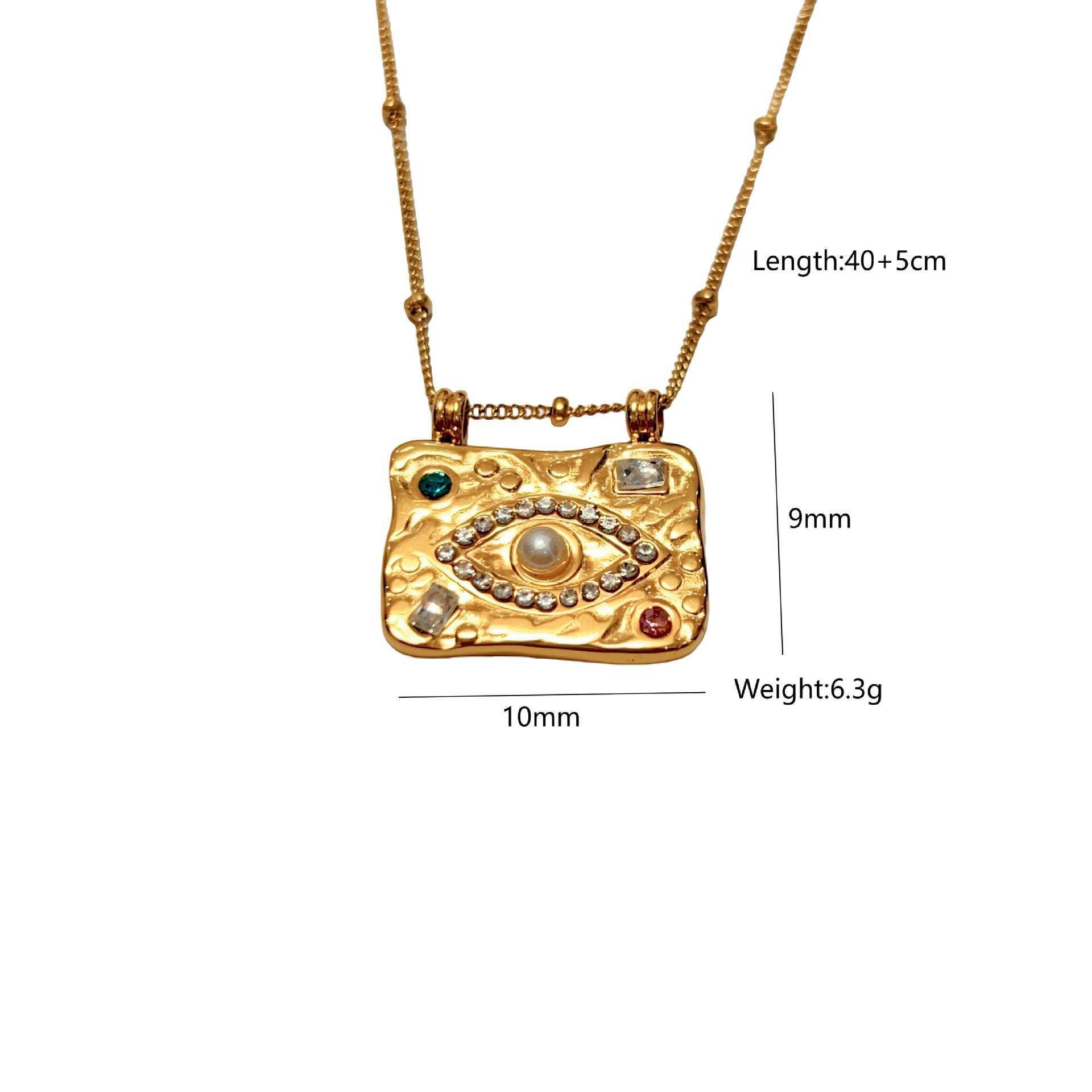 Wholesale Stainless Steel Geometric Pendant Necklace