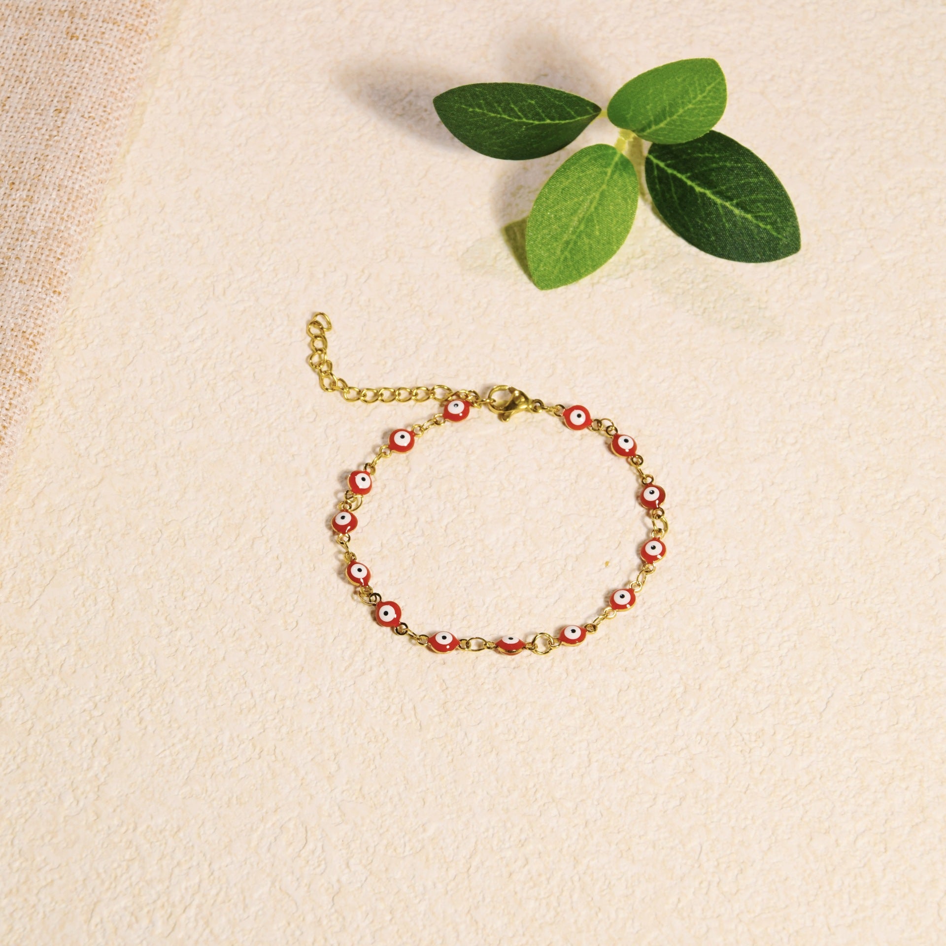 Wholesale  Stainless Steel Jewelry Retro Devil's Eye Geometric Bracelet