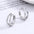 Wholesale S925 Sterling Silver Multi-layer Hollow Earrings