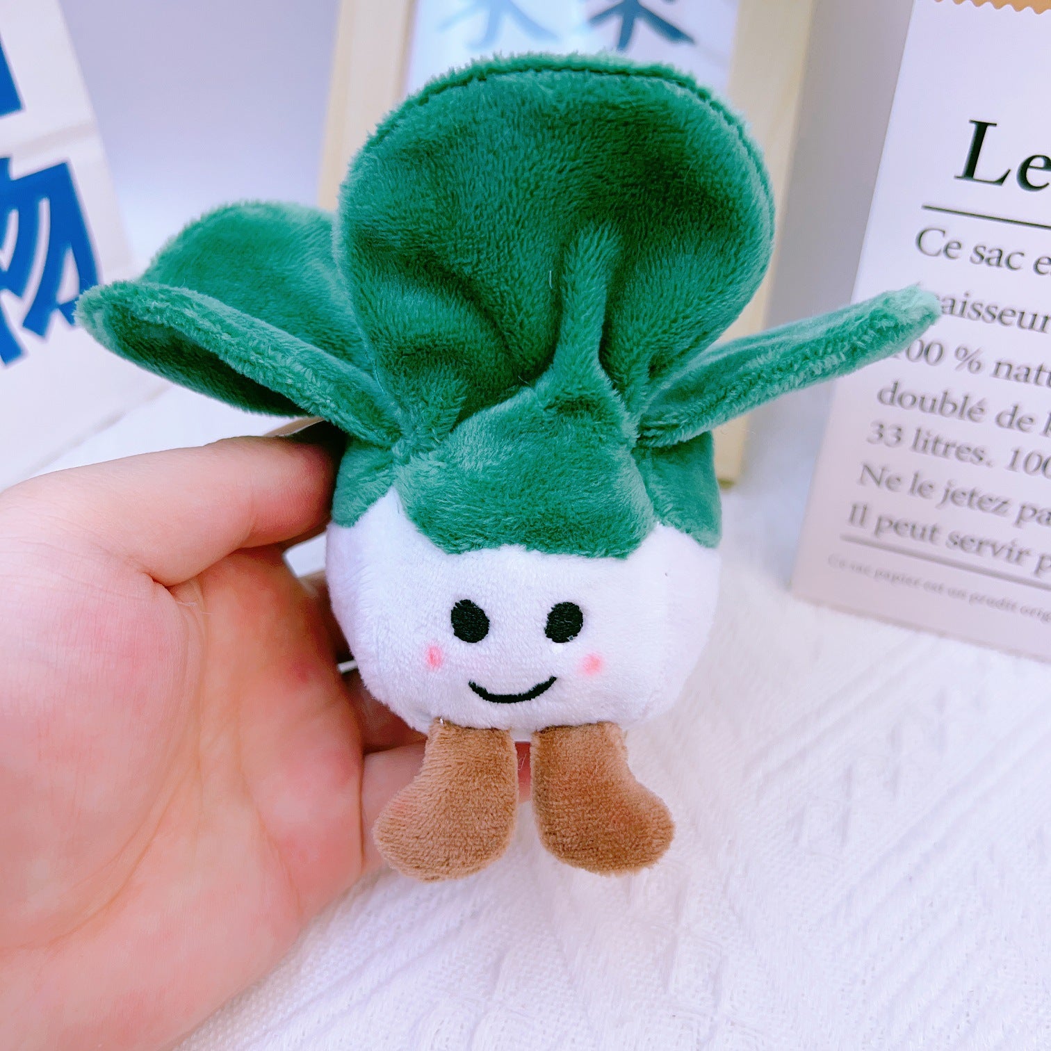 Wholesale Cute Broccoli Vegetable Plush Doll Keychain ACC-KC-Jiaq004