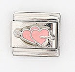 Wholesale 5pcs Italian Charm Bracelet 9mm DIY Splicing Heart Series Stainless Steel Composable Bracelet