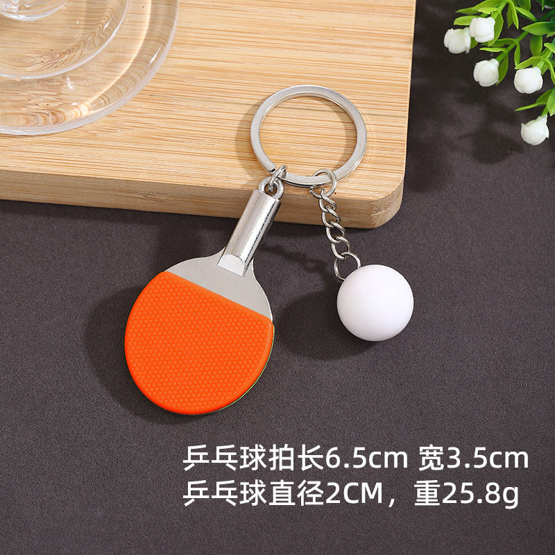 Wholesale Mini minimalist design sense  table tennis keychains