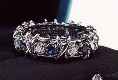 Wholesale Sparkling Zircon Cross Ring Vintage Ring ACC-RS-YunJin001