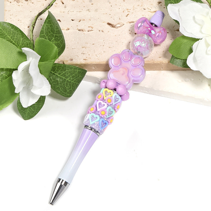 Wholesale 100pcs Acrylic Transparent Colored Puppy Bone Beads DIY Accessories ACC-BDS-BLG073