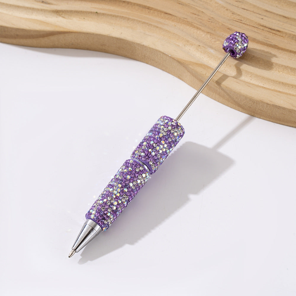 Wholesale Beadable Pens Clay Diamond Handmade Diamond Plastic DIY Beaded Pen ACC-PN-ZhiYa001