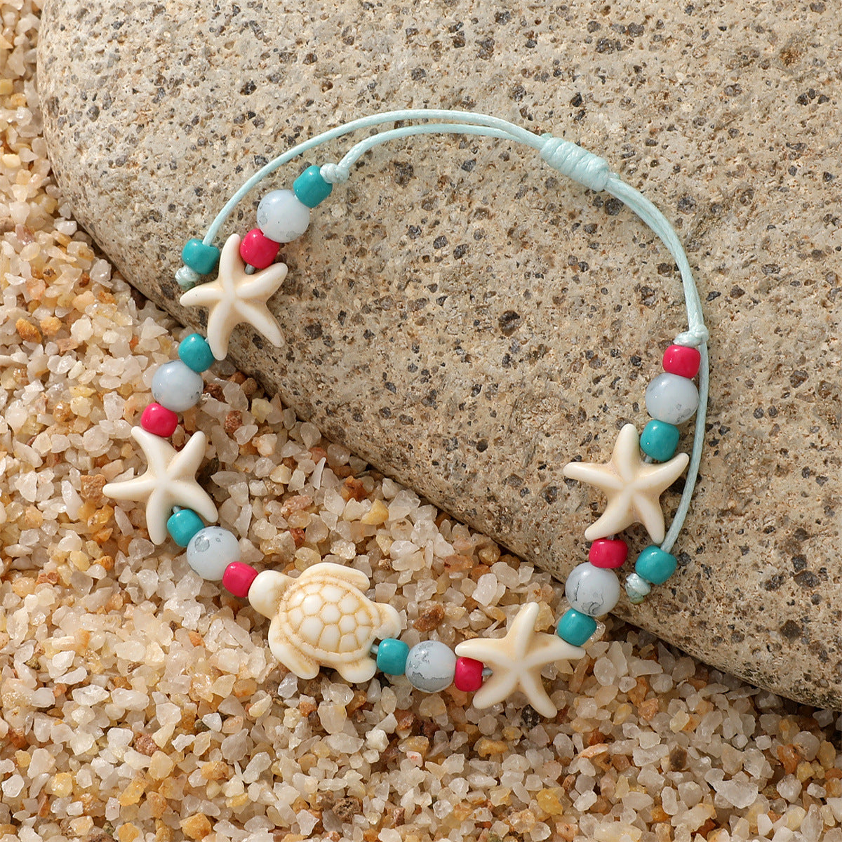 Wholesale Marine Wind Turtle Woven Bracelet