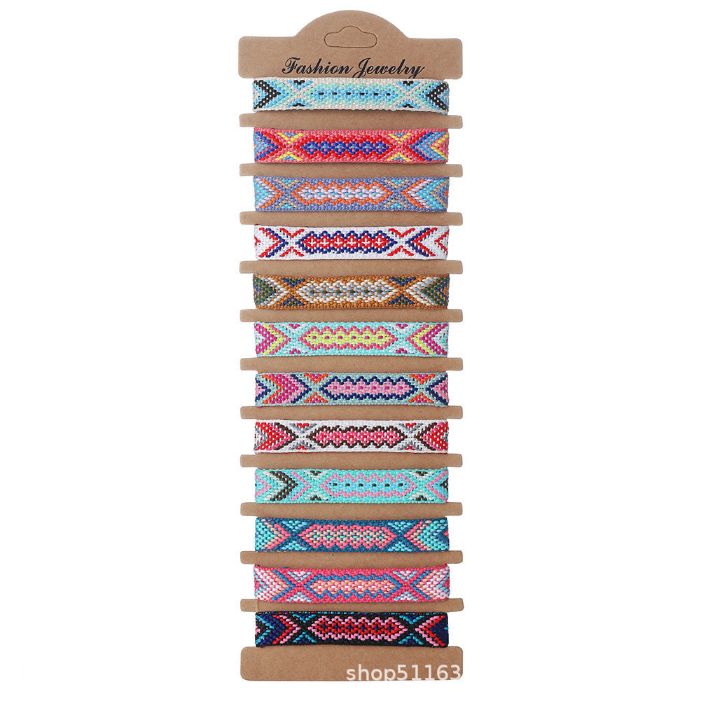 Wholesale Aztec Bohemian Friendship Bracelets Fashion Accessory Boutique Resale