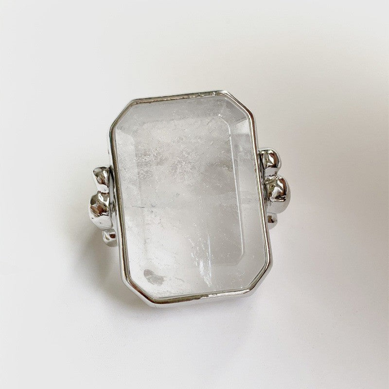 Wholesale  Light Luxury Large Candy Square Gem Earrings