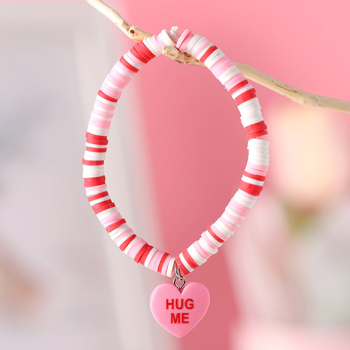 Wholesale Valentine's Day Love Pendant Soft Clay Bracelet ACC-BT-zhiyu002