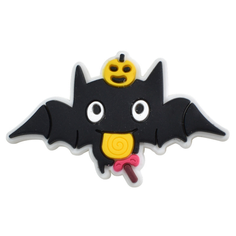 Wholesale Random 100pcs Halloween PVC Soft Rubber Shoe Buckle Decoration ACC-SC-RYY068