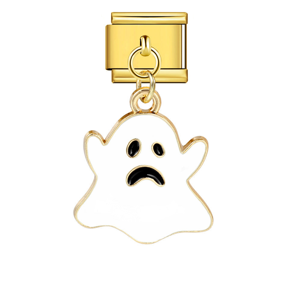 Wholesale Italian Charm Bracelet 9mm DIY -themed pendant  Creative Stainless Steel Composable Bracelet