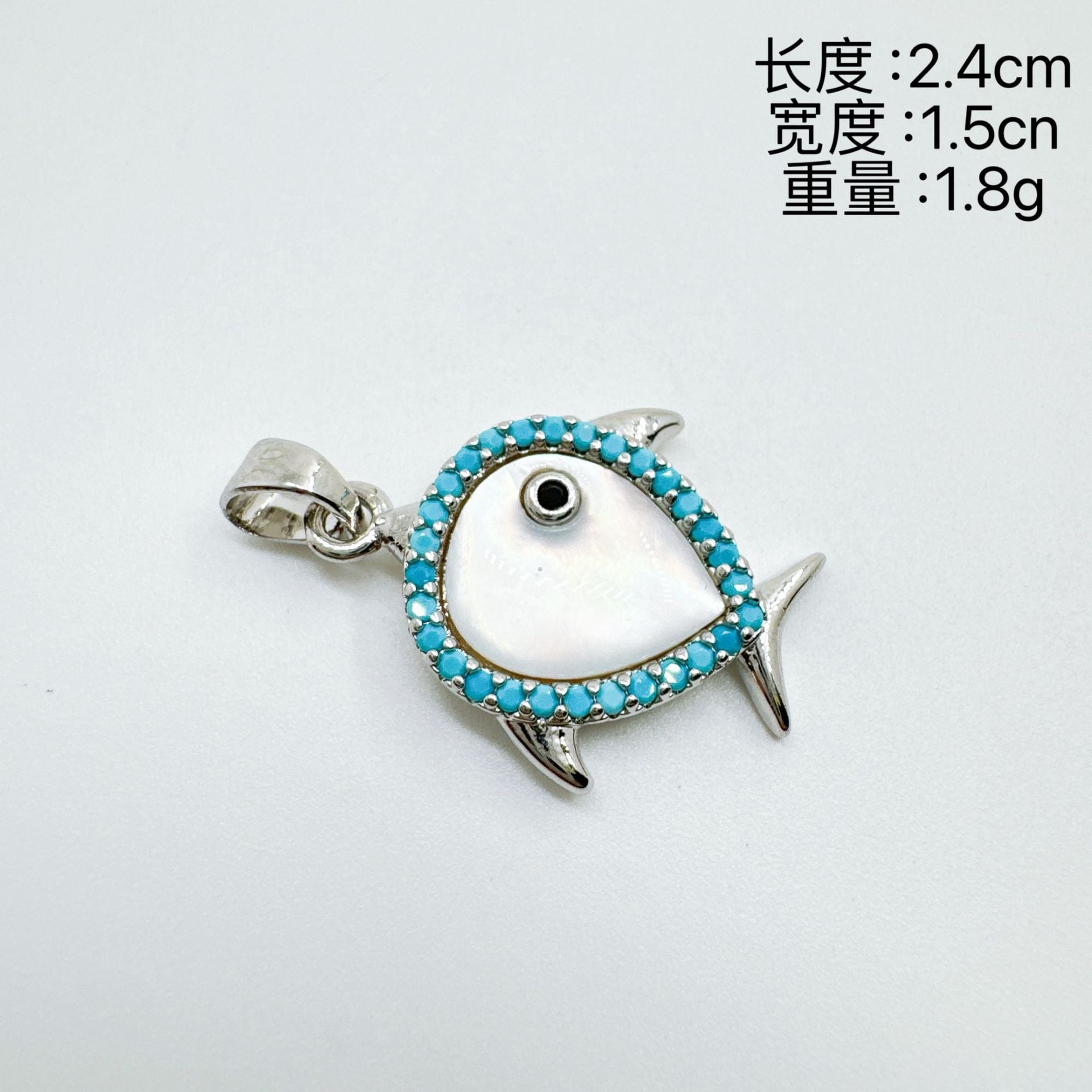 Wholesale Gold Plated Fish Pendant Necklace with Mother of Pearl Sweet Cool Style Fashion Accessory
