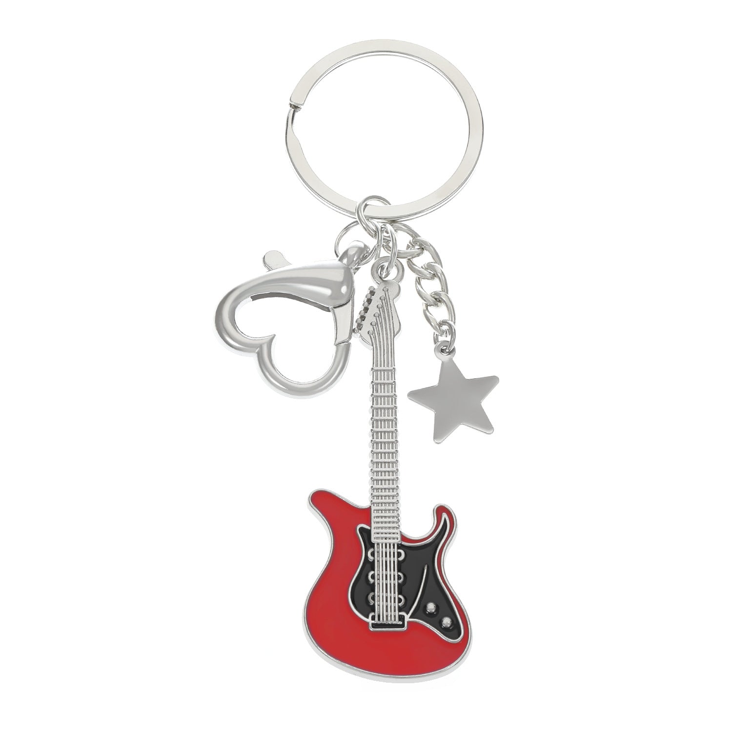 Wholesale Vintage Y2k Electric Guitar Star Bass Keychain ACC-KC-MY001