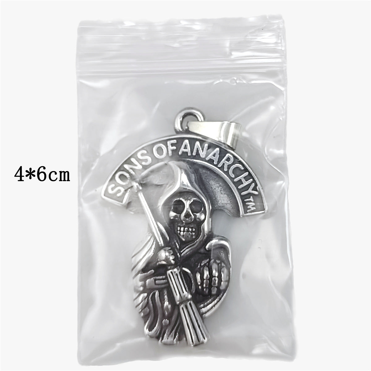 Wholesale Titanium Steel Men's Necklace Vintage Sons of Anarchy Pendant ACC-NE-Ruig007