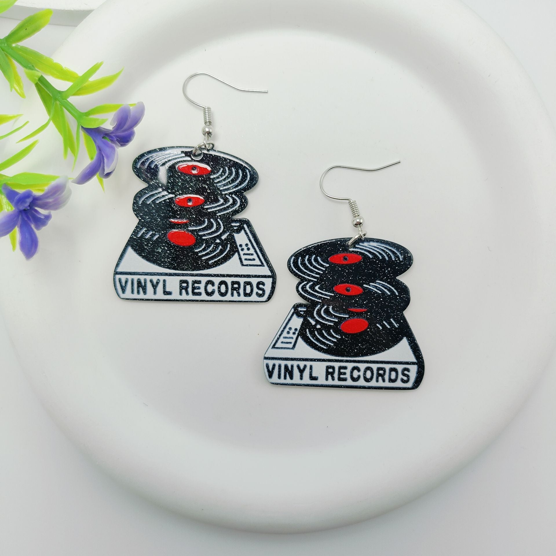 Wholesale Acrylic Retro Nostalgic Rubik's Cube Cute Cartoon Game Console Earrings ACC-ES-Qiyu021