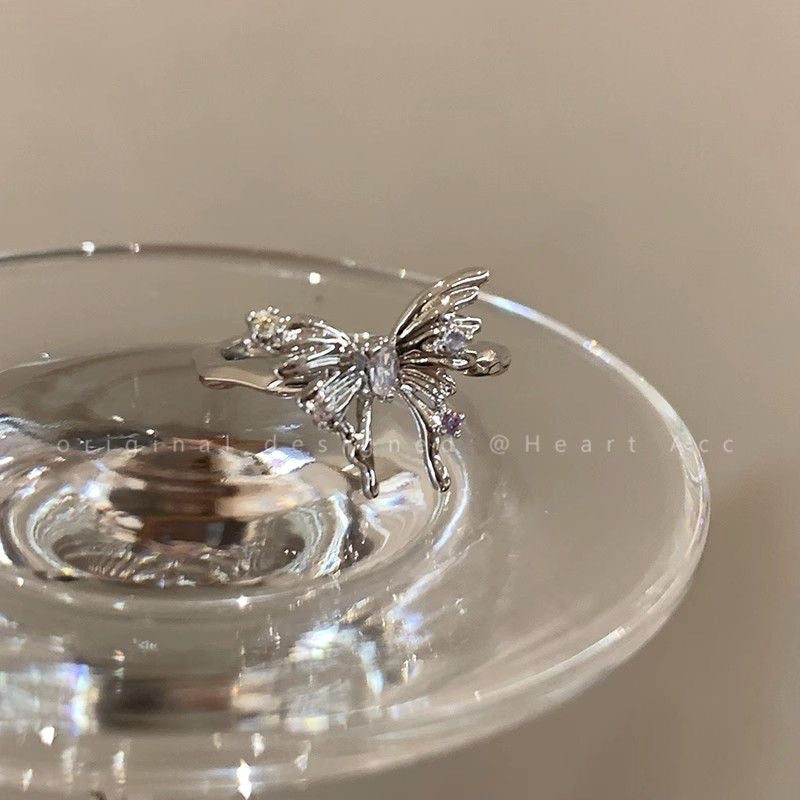 Wholesale Irregular three-dimensional butterfly open ring