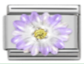 Wholesale 10pcs Italian Charm Bracelet 9mm DIY Splicing Flower Elements Stainless Steel Composable Bracelet