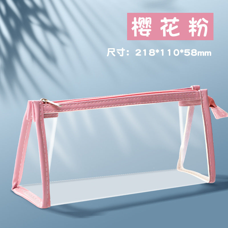 Wholesale Back to School transparent large capacity pencil case