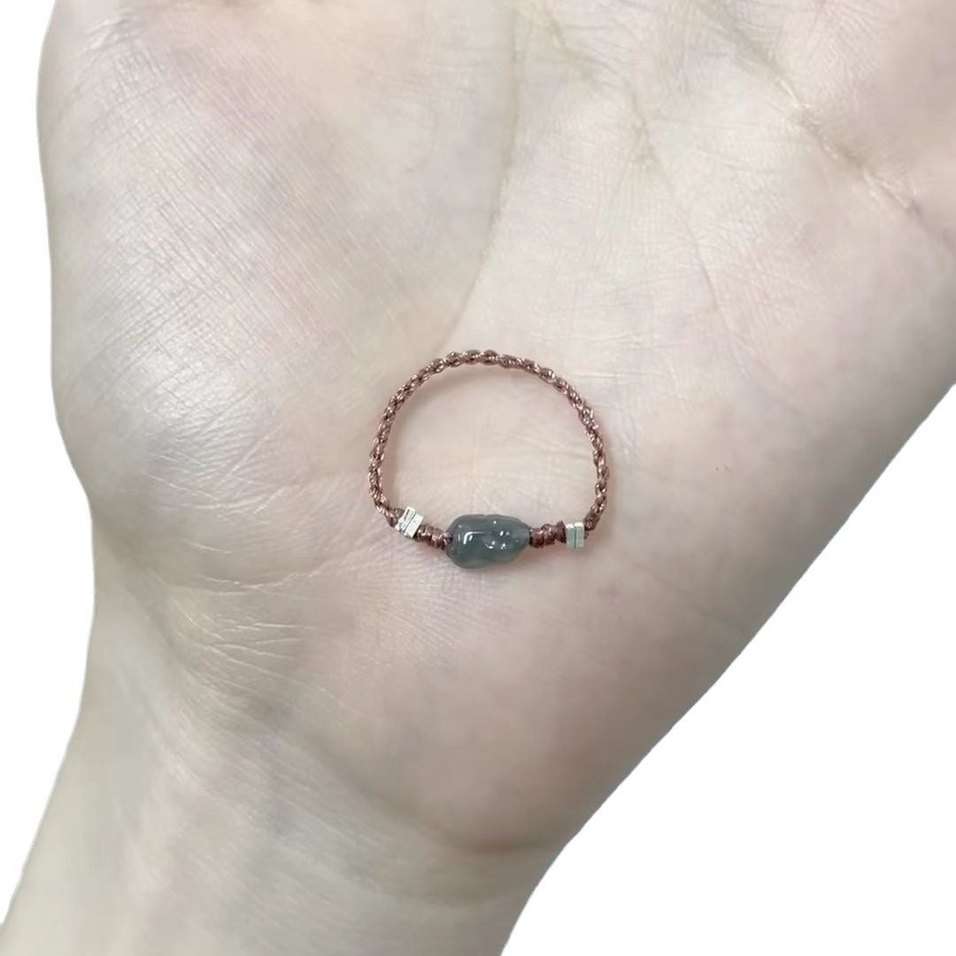 Wholesale  hand-woven very fine Moonstone Diamond ring