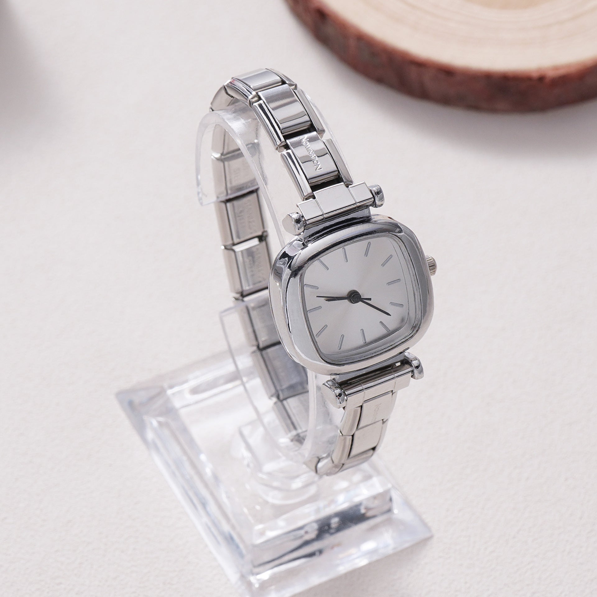 Wholesale Cross-Border Module Watch for Girls Niche Steel Band Casual Fashion Ladies Watch Female Student Bracelet
