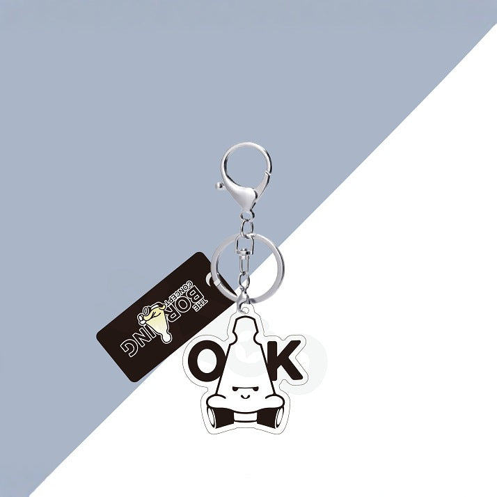 Wholesale Cute cartoon alloy keychain