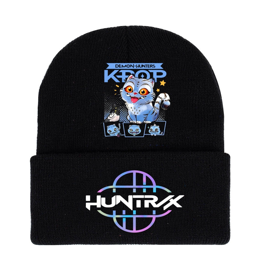 Wholesale kpop anime cartoon knitted hat Beanie