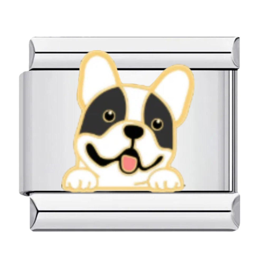 Wholesale Dog Pattern Italian Charms Bracelet Original Design Titanium Steel DIY Jewelry Accessory Gift