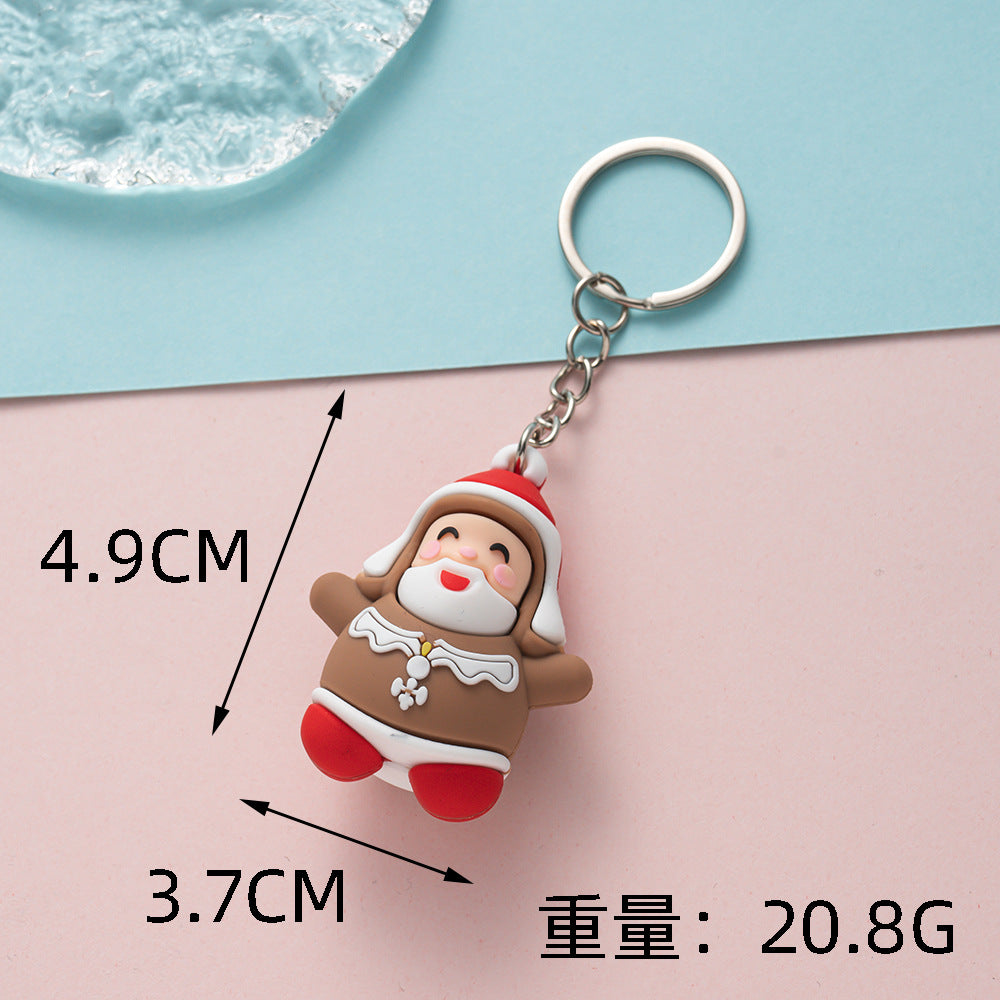 Wholesale Christmas keychain cute Christmas pendant Keychains