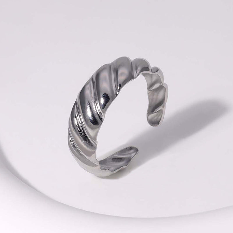 Wholesale Open Index Finger Ring Stainless Steel Rings ACC-RS-Manguo006